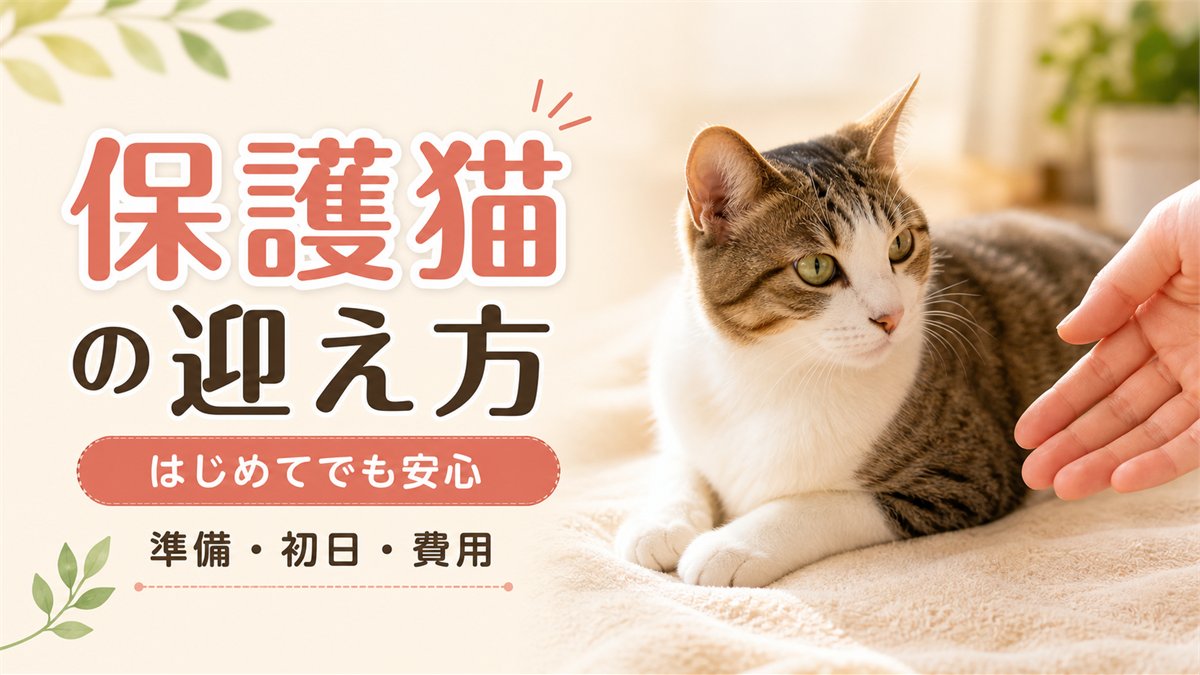 保護猫を迎える準備・初日・費用の目安